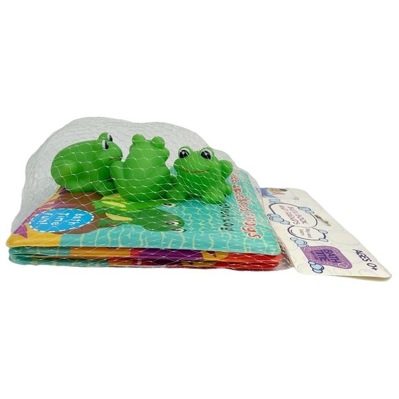 Bath Time Fun Three Speckled Frogs Waterproof Book 3 Squirty Toys Squirt Frog 0+ - Picture 3 of 16